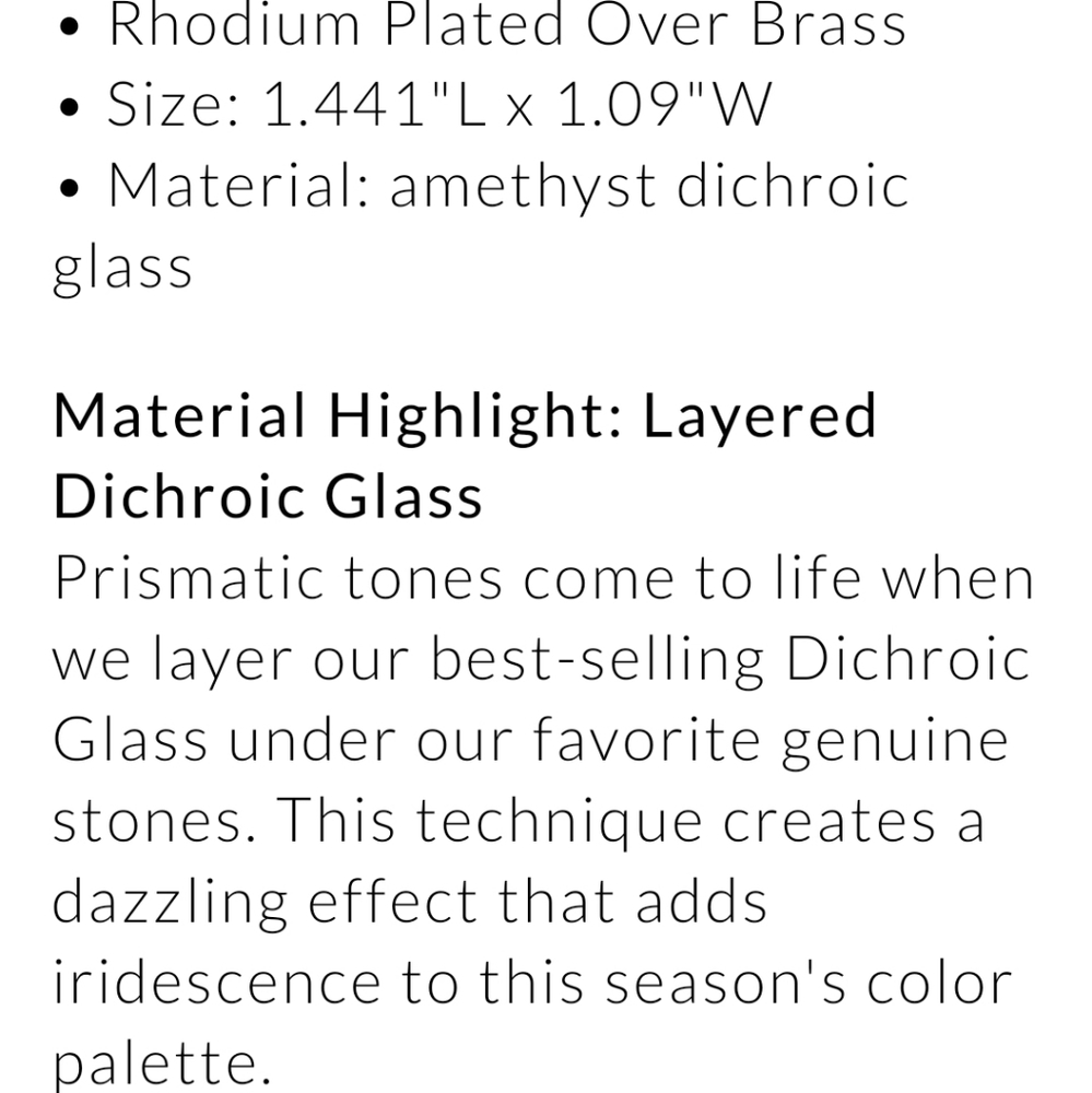 Kendra Scott Dunn Amethyst Dichroic Earrings - Picture 7 of 7